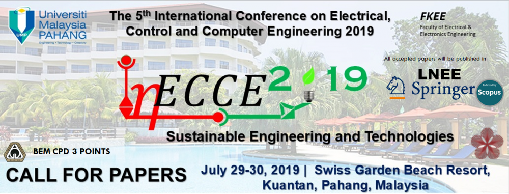 InECCE 2019 – The 5th International Conference on Electrical, Control & Computer Engineering 2019